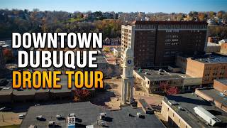 Downtown Dubuque from Above A Cinematic 4K Drone