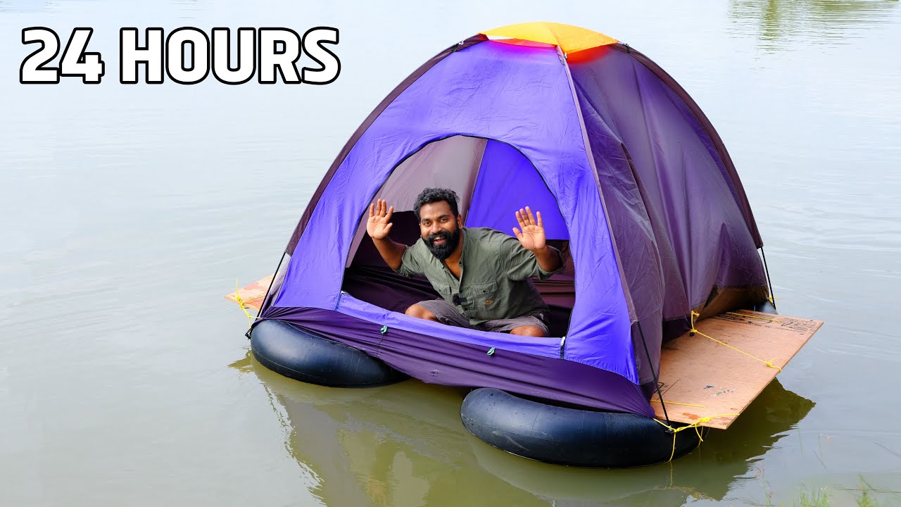 RIVER CAMPING - 24 HOURS 😯😲😱| 24 മണിക്കൂർ പുഴയുടെ നടുവിൽ താമസിച്ചപ്പോൾ | M4tech |