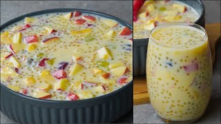 Sago Summer Drink Recipe | Ramadan Special | Sago Custard Fruits Drink Recipe | Summer Iftar Drink screenshot 4