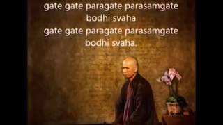 ♡ Chant "The Heart Sutra" ♡ Gate Gate Pāragate Pārasaṃgate Bodhi Svāhā ♡ Follow The Words On Screen