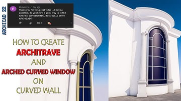 How to create Architrave on curved wall... #archicad #GRAPHISOFT