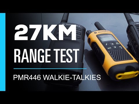 Walkie Talkie 27km Range Test - PMR446 0.5 Watt