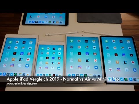 Apple iPad Vergleich 2019 - Normal vs Air vs Mini vs Pro