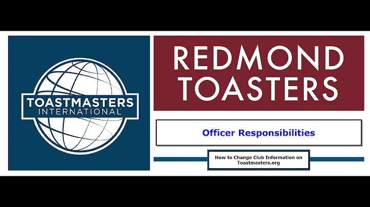 How to Change Club Information on Toastmasters.org
