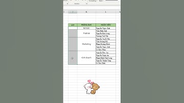 Cách đánh số thứ tự cho các ô bị gộp trong excel 🥰🥰🥰