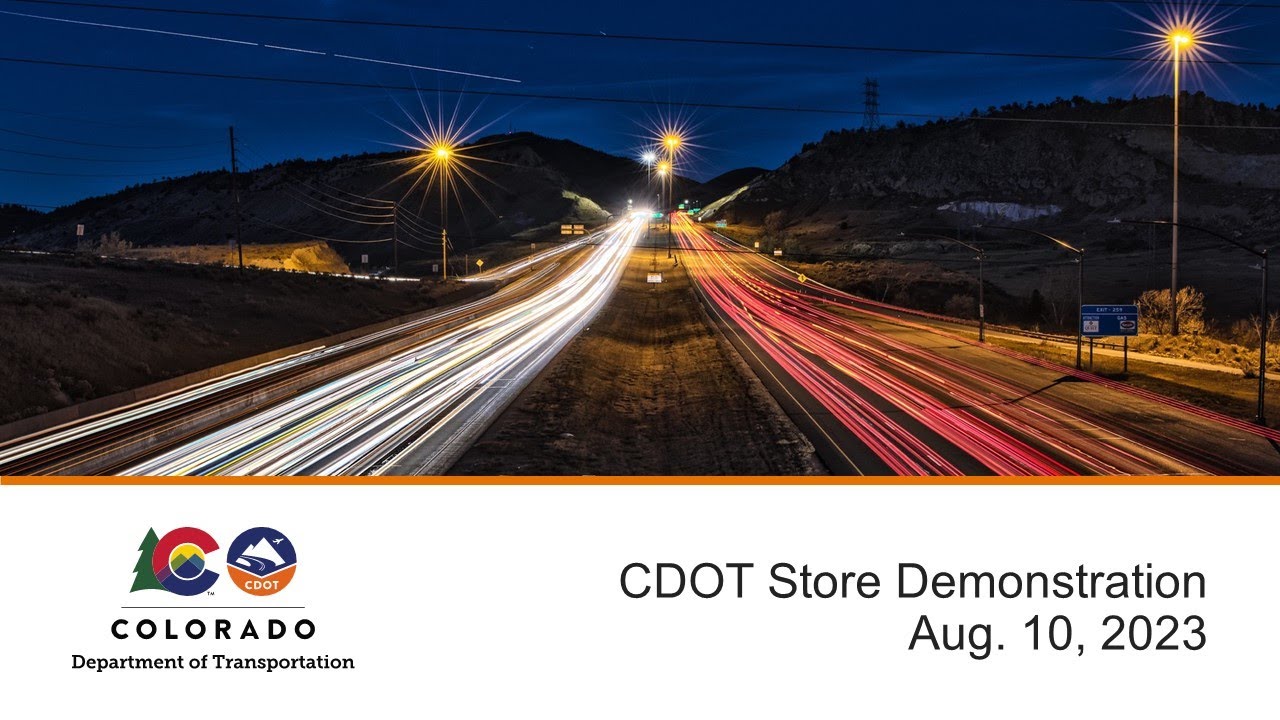 CDOT Store Demonstration - August 10, 2023 
