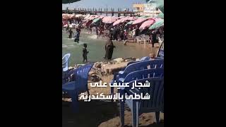 شجار عنيف على شاطئ في الإسكندرية بمصر