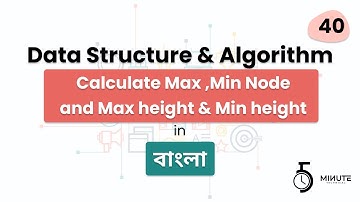 Calculate Binary Tree Data Structure  Max || Min || Node || Height