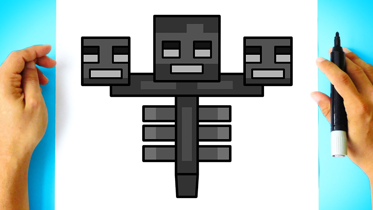 How To Draw Wither From Minecraft Drawingnow - vrogue.co