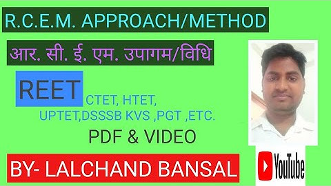 R.C.E.M. APPROACH/METHOD OF WRITING INSTRUCTIONAL OBJECTIVES BEHAVIOURAL TERM