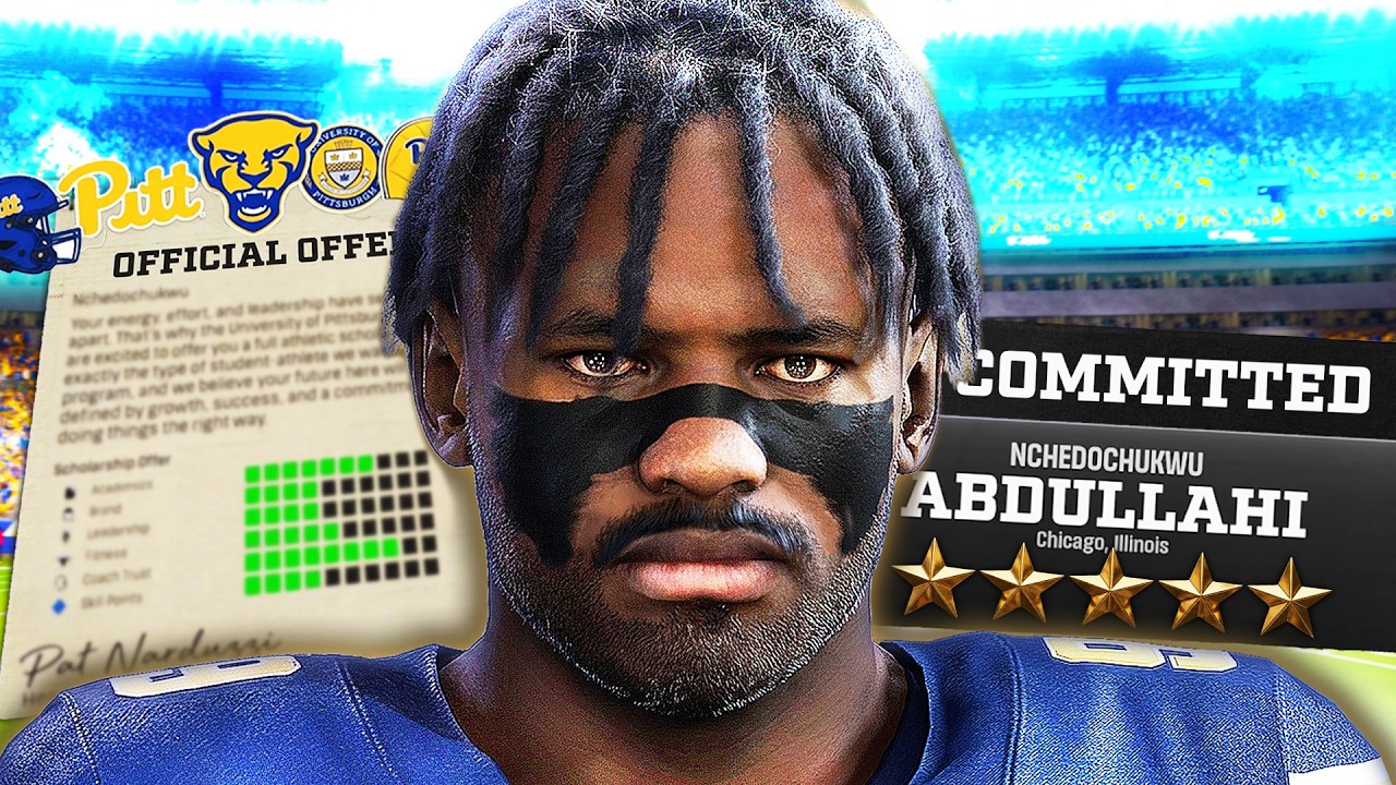 I Became a 5-Star Recruit in College Football! | RTG #1
