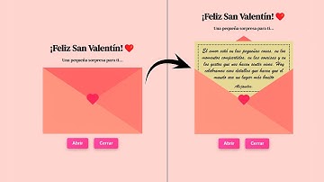 📜✨ ¡Crea una Carta Animada con HTML, CSS y JavaScript para San Valentín! ❤️ (Fácil y Paso a Paso)