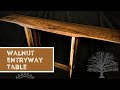 Black Walnut Entryway Table - NEW Carving Technique
