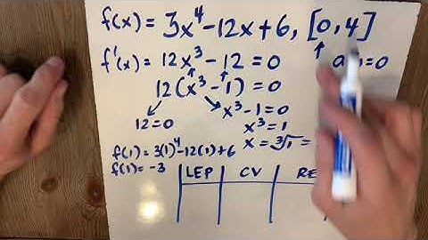 Example 2 of Extreme Value Theorem