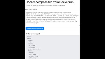 convert docker run to docker compose