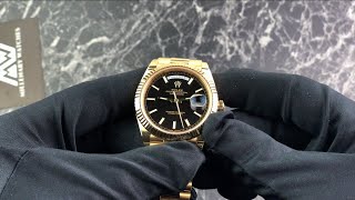 Rolex President Day-Date 228238 Black Dial Unboxing &amp; Presentation