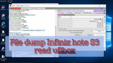 File dump Infinix hote S3 X573  langsung on | hasil read ufibox