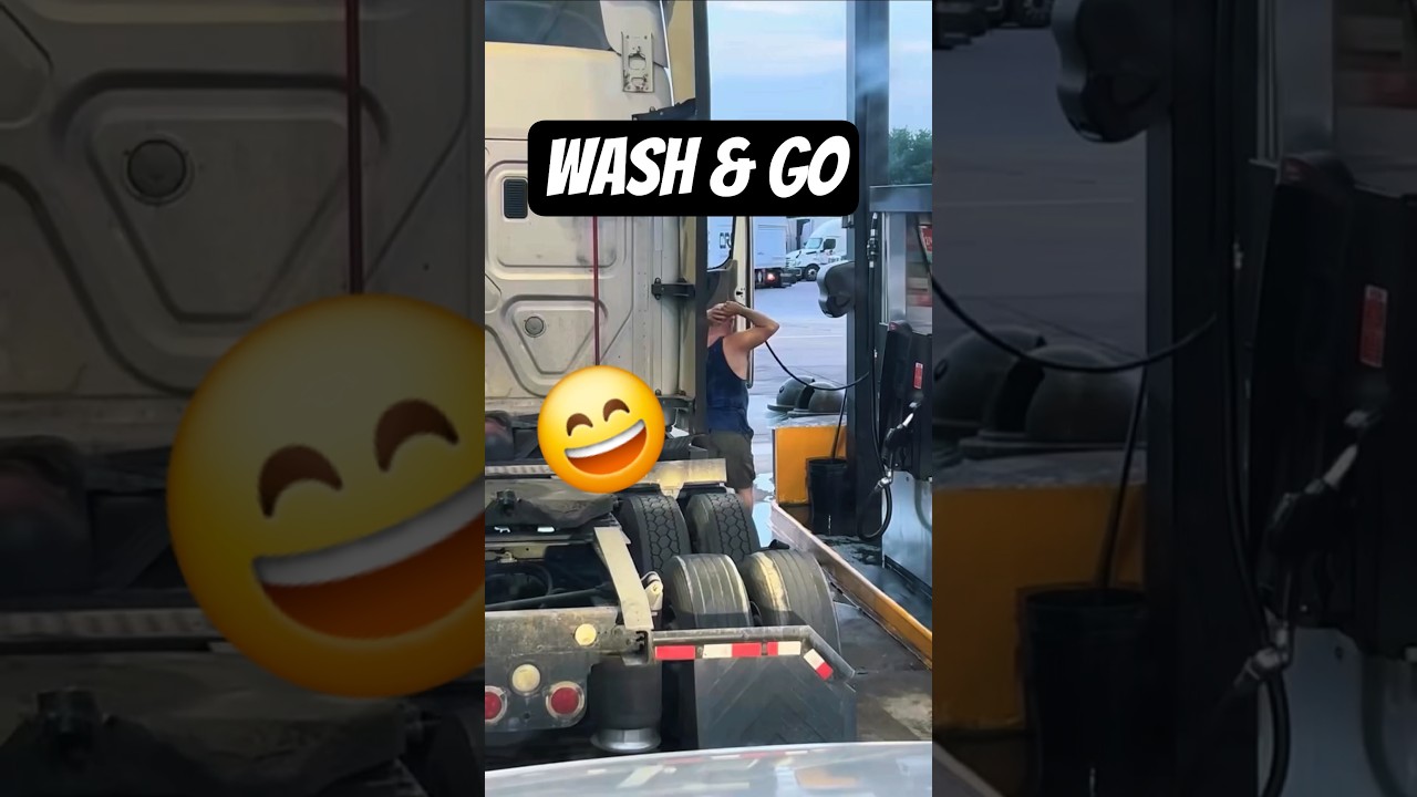 Refuel & Refresh 😅🚚 unknownartist #truckdriver #semitruck #lkw #camion #lorry #hgv #automobile