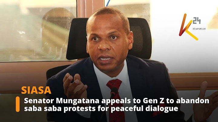 Senator Mungatana urges Gen Z to embrace dialogue over saba saba protests