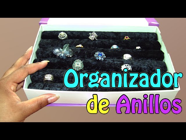 Como hacer Organizador de anillos (Reciclaje) Ecobrisa 