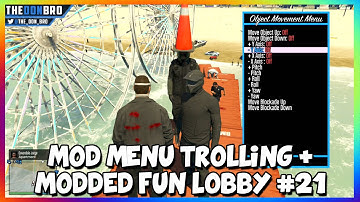 GTA 5 ONLINE -  MODDED FUN LOBBY #21 - MOD MENU TROLLING FUN (GTA 5 MODS)