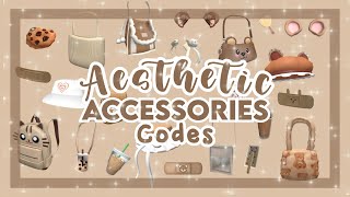 Aesthetic Bloxburg Accessories Codes (Brown)