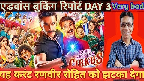 cirkus advance booking report day 3 | hit or flop | rohit shetty| ranveer singh