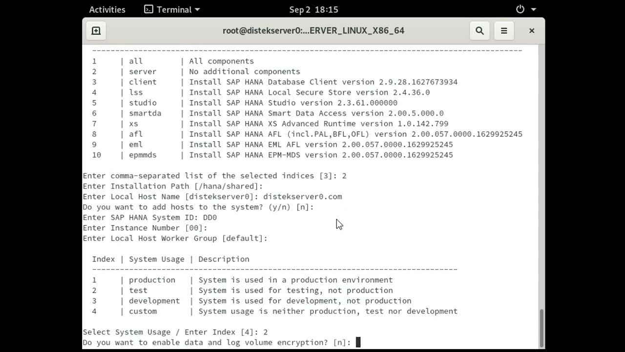 Installation of sap hana on suse linux youtube