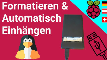 Raspberry PI USB FESTPLATTE formatieren & automatisch MOUNTEN einhängen Tutorial in Deutsch
