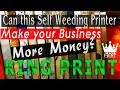 Laser Shirt printer OKI 711WT PRO Self Weeding garment Printer KING PRINT Review #1