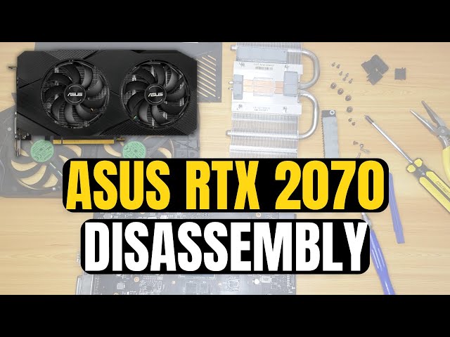 Asus RTX 2070 Dual O8G EVO Disassembly Parts Teardown - YouTube