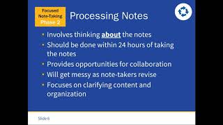 Focused Note Taking