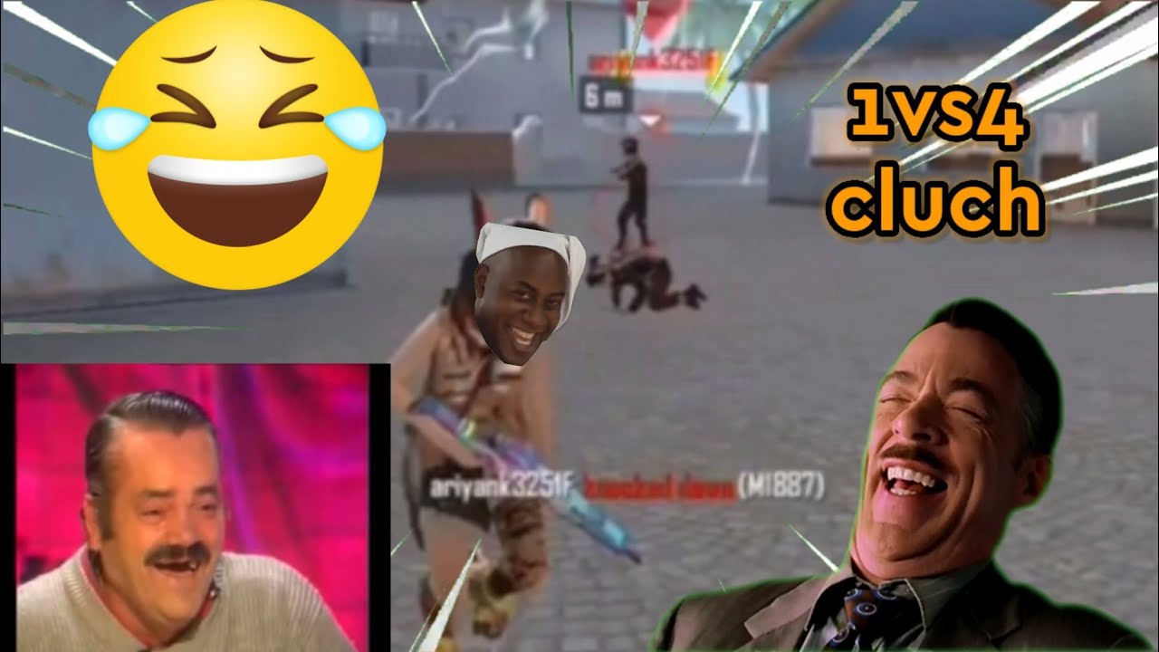 Freefire 1vs4 clutch//funny videos //#part1
