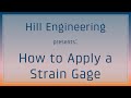 Strain Gaging 101 How To Apply A Strain Gage Strain Gaging 101 How To Apply A Strain Gage