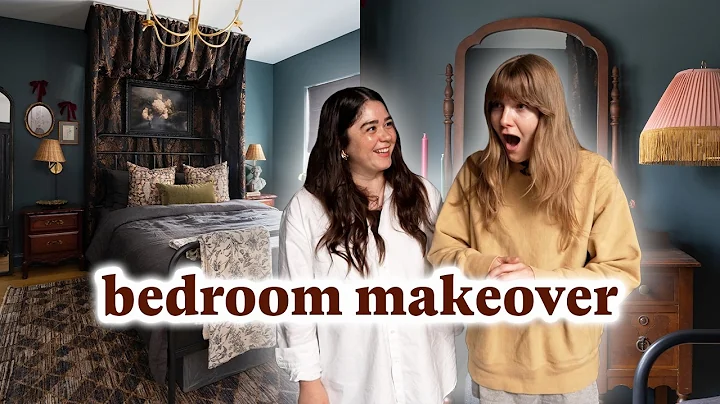 Whimsical Dark Academia Bedroom Makeover | DIY Canopy Using IKEA thumbnail