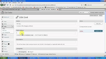 bestwebsitesdesigner.com How to update link-Blogroll in wordpress .avi