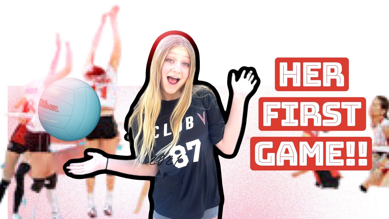 Her first volleyball game/ CHEER in Vegas! YouTube