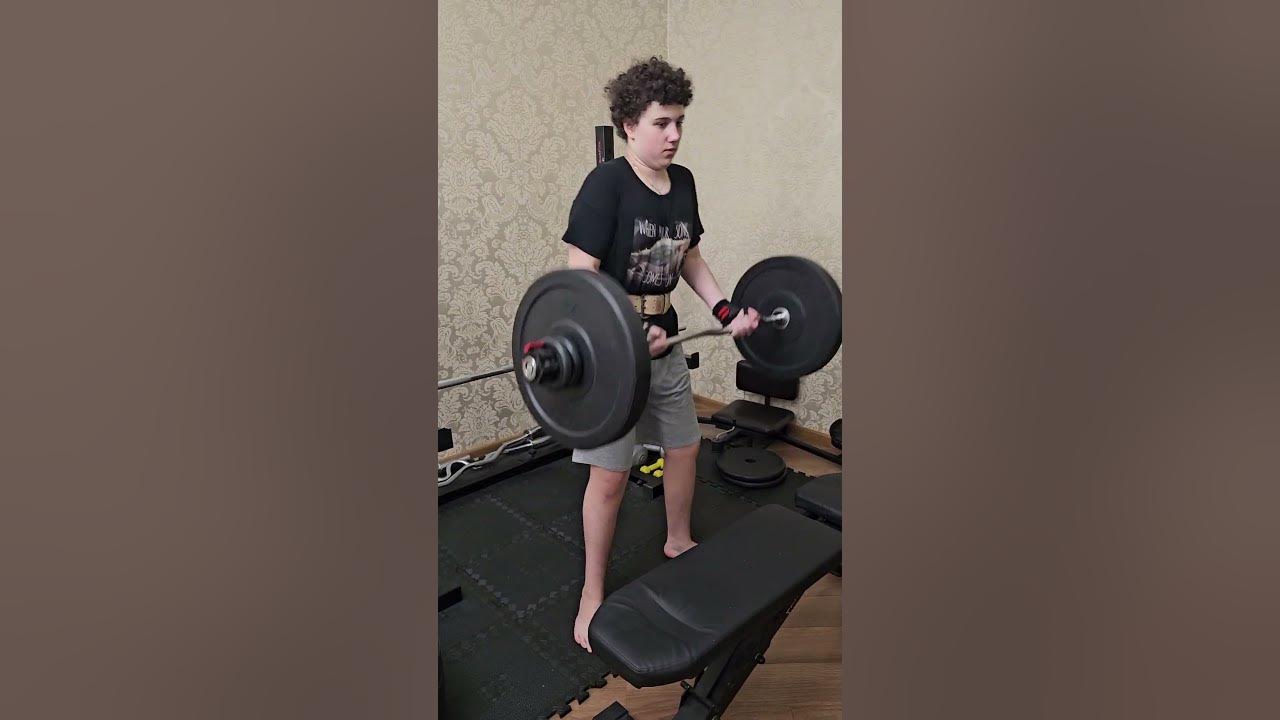 Рекорд 40 кг на бицепс на 6 раз с огромным запасом, предыдущий был 40 ...