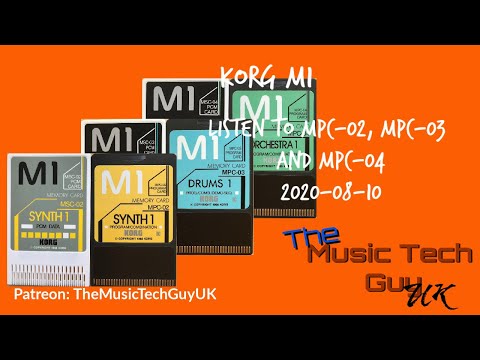 KORG M1用カード MSC-16S(PCMプログラムカードセット) DRUMS Korg M1 PCM Memory Cards MSC-03 + MPC-03 for M1/M1R/M3