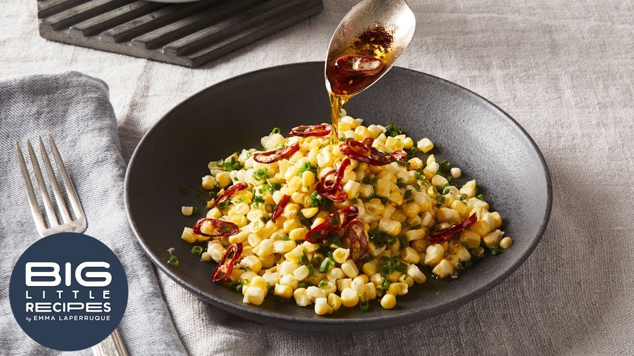 Fresh Corn With Brown Butter, Chives & Chiles | Big Little Recipes | Food52