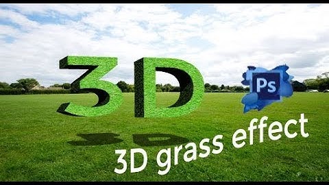 how to add grass effect to text in photoshop hindi/urdu