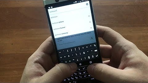 BlackBerry KeyOne unboxing and hands-on video by TechNave.Com