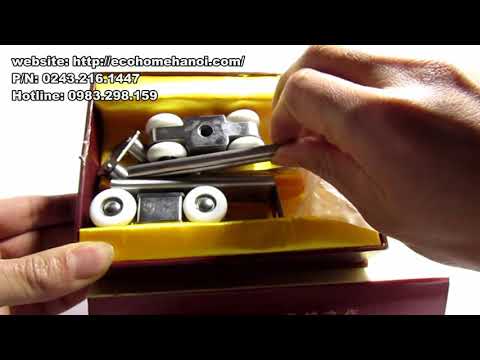 Video Phụ kiện cửa lùa ray treo - youtube