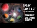 BEGINNER SPRAY PAINT ART TUTORIAL - RAINBOW SPRAY PAINT ART By Aerosotle