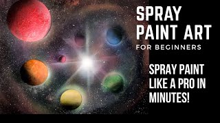 BEGINNER SPRAY PAINT ART TUTORIAL - RAINBOW SPRAY PAINT ART By Aerosotle