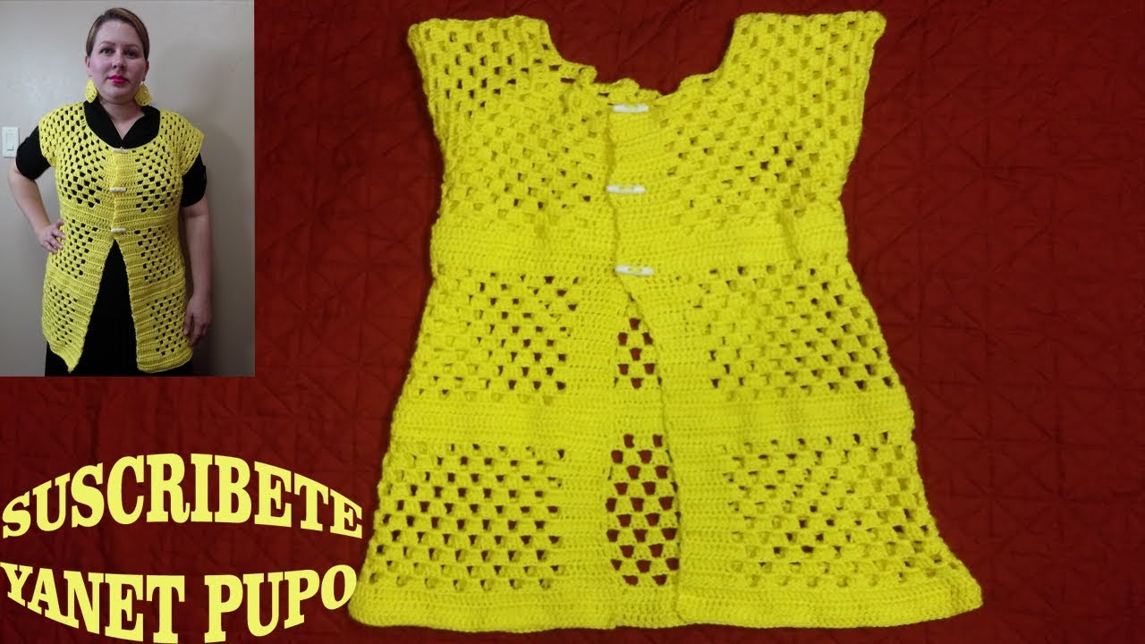PASO A PASO PARA TEJER CHALECO A CROCHET