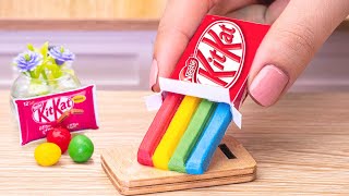 Amazing KITKAT Cake | SWEET Miniature KITKAT Cake Decorating | Tiny Rainbow KitKat | 1000+Yummy Cake