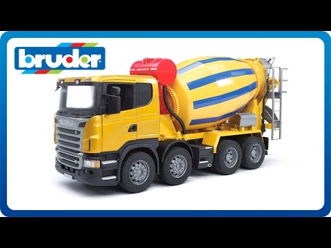 historie Foran dig Jeg vil have Bruder Toys SCANIA R-Series Cement Mixer #03554 - YouTube