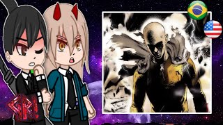 Chainsaw Man React To Saitama || One Punch Man || Tik Tok || Gacha React ||