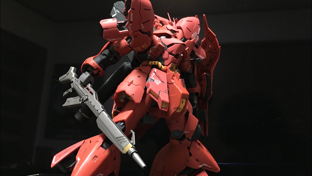 Rgサザビーでこのポージングができる日がくるとは ガンダム エース 11月号 連動付録 ロングビームライフル 塗装 組み立て Rgサザビーへ装着 Youtube